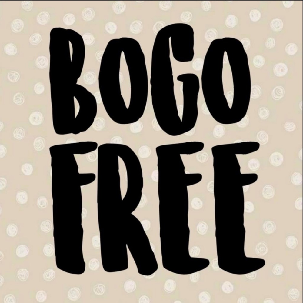 Buy one item get one free